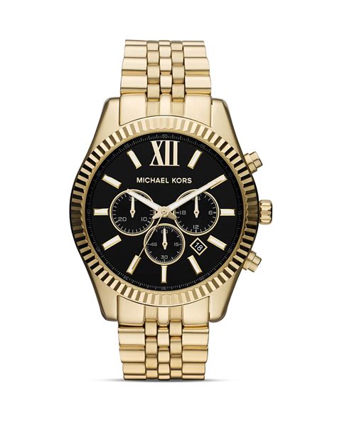 mini lexington watch michael kors|lexington pavé gold tone watch.